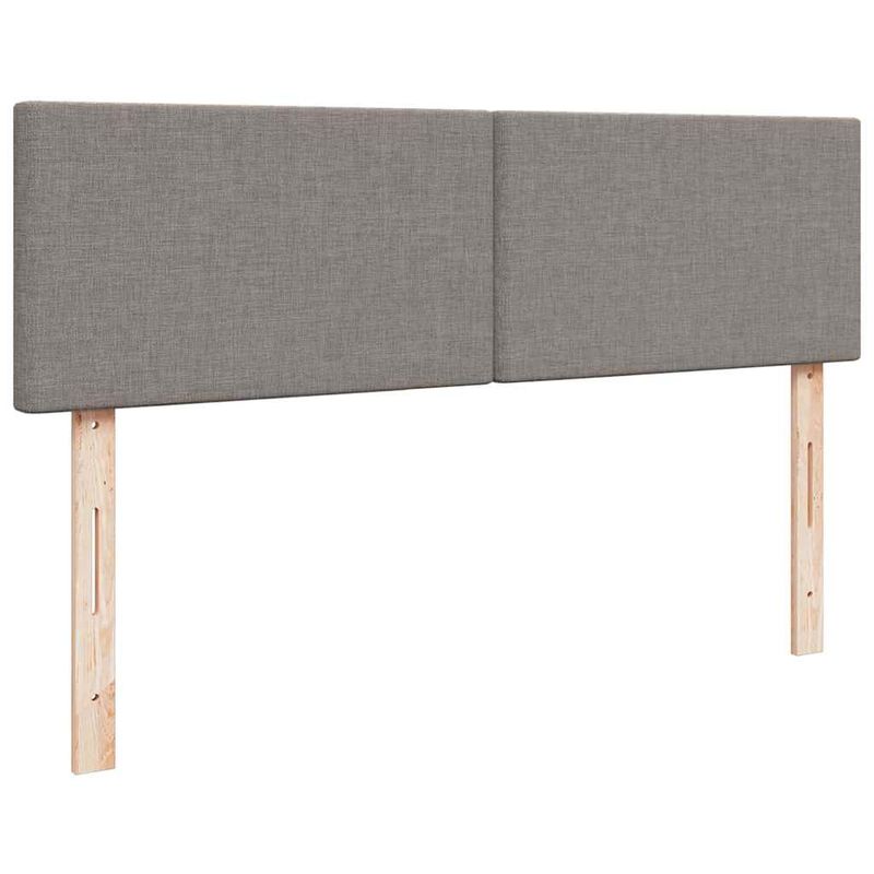 Casa si Gradina - Mobilier - Paturi si accesorii - Paturi - Cadru de pat otoman cu saltele Taupe 160x200cm Material - Infinity.ro