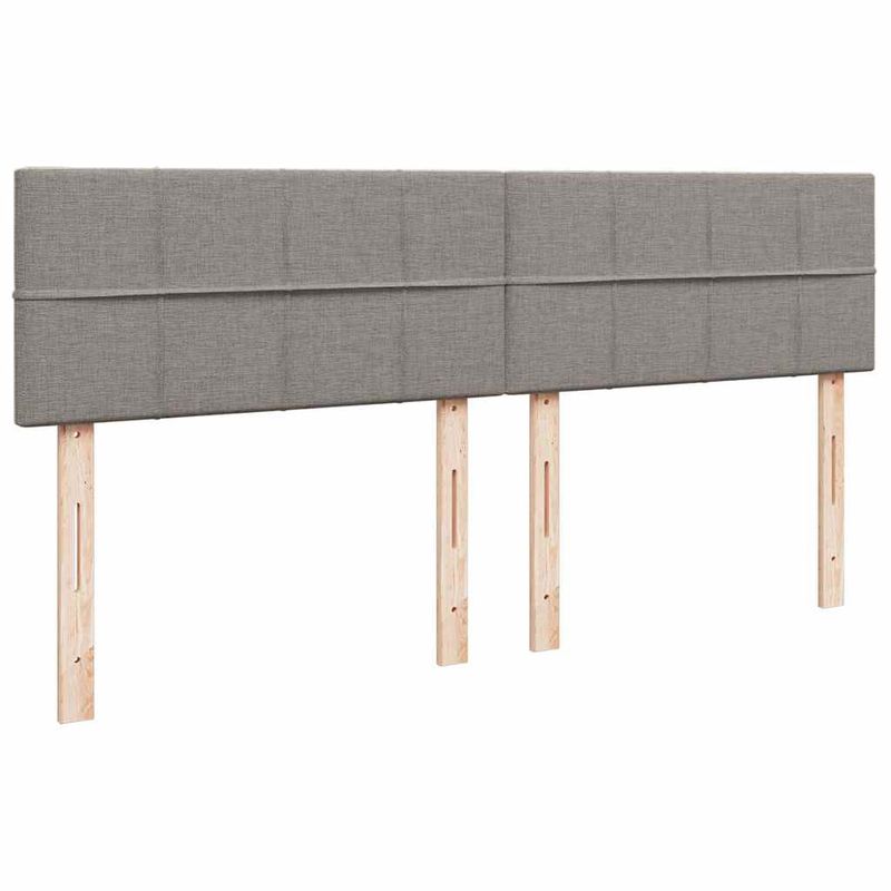 Casa si Gradina - Mobilier - Paturi si accesorii - Paturi - Cadru de pat otoman cu saltele Taupe 160x200cm Material - Infinity.ro