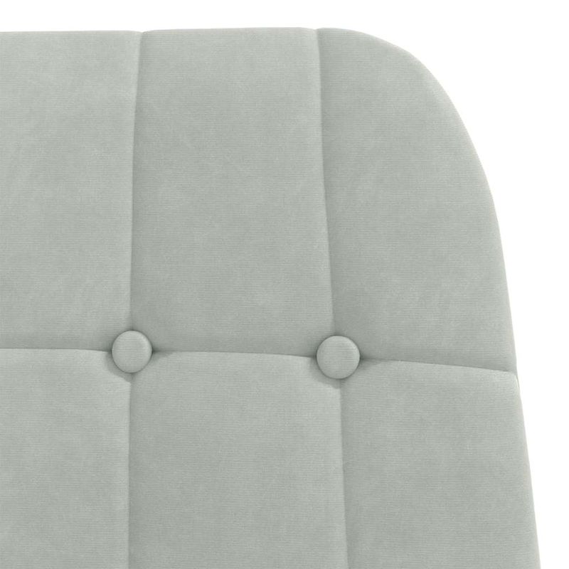 Casa si Gradina - Mobilier - Scaune si fotolii - Fotolii - Fotoliu de relaxare cu taburet, gri deschis, catifea - Infinity.ro