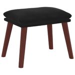 Casa si Gradina - Mobilier - Scaune si fotolii - Fotolii - Fotoliu de relaxare cu taburet, negru, catifea - Infinity.ro