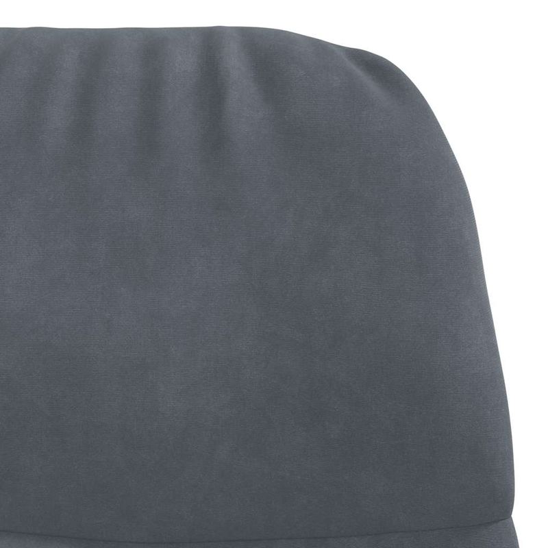 Casa si Gradina - Mobilier - Scaune si fotolii - Fotolii - Fotoliu de relaxare cu taburet, gri inchis, catifea - Infinity.ro
