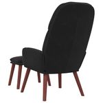 Casa si Gradina - Mobilier - Scaune si fotolii - Fotolii - Fotoliu de relaxare cu taburet, negru, catifea - Infinity.ro