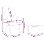 Casa si Gradina - Mobilier - Scaune si fotolii - Fotolii - Fotoliu de relaxare cu taburet, gri inchis, catifea - Infinity.ro