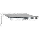Casa si Gradina - Gradina si terasa - Umbrele si pavilioane - Pavilioane - Cortina Retractabila Antracit si Alb 300 x 200 cm - Infinity.ro