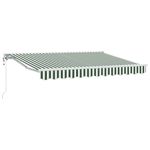 Casa si Gradina - Gradina si terasa - Umbrele si pavilioane - Pavilioane - Cortina Retractabila Verde si alb 250x200 cm tesatura - Infinity.ro
