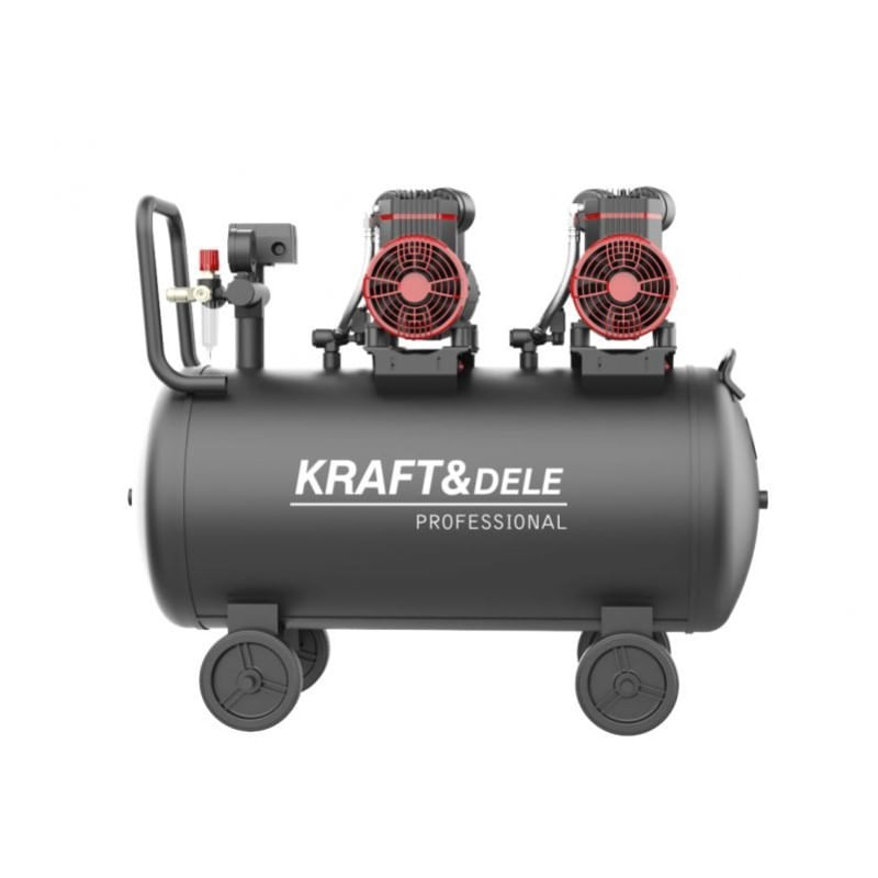 Casa si Gradina - Electrice - Echipamente electrice - Compresoare - Compresor, 100L / 1500W x 2, KD1392, Kraft&Dele - Infinity.ro
