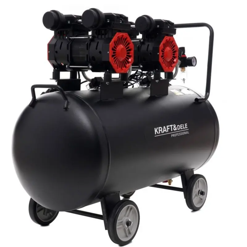 Casa si Gradina - Electrice - Echipamente electrice - Compresoare - Compresor fara ulei, Kraft&Dele, KD1387, 100 l, 2 x 1500W, 290 L/min - Infinity.ro