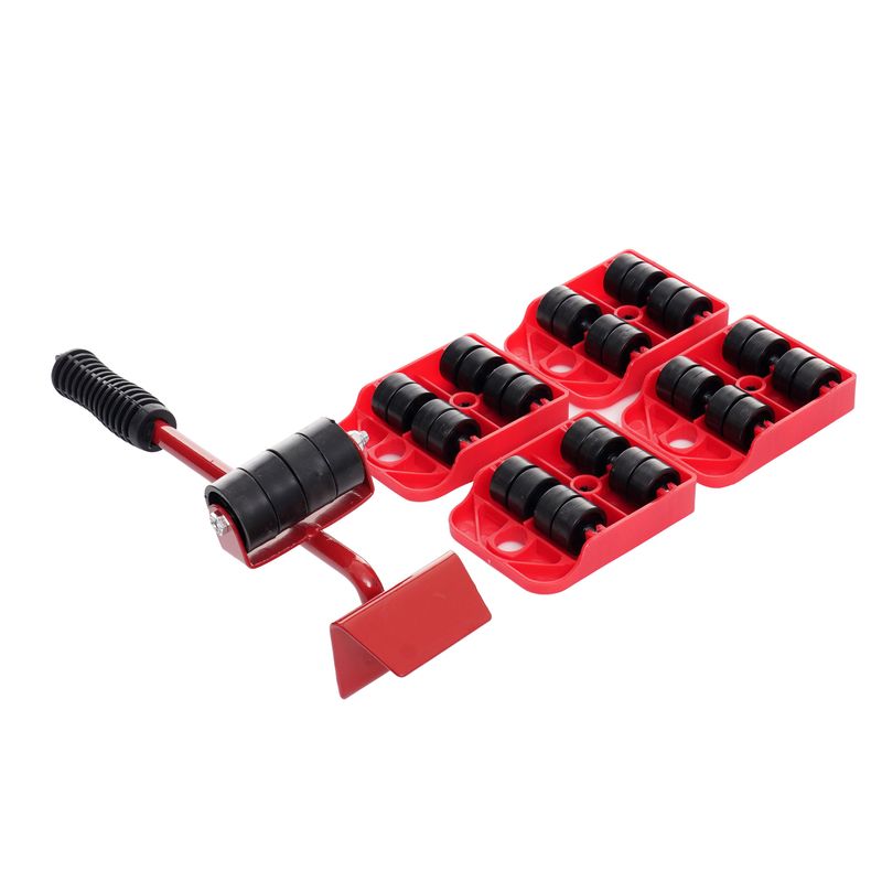 Auto si Moto - Reparatii si depanare - Scule auto - Echipamente de ridicare si sprijin - Set pentru mutare mobila, Kraft&Dele, 150 kg, 5 piese, KD3019 - Infinity.ro