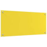 Casa si Gradina - Sanitare - Chiuveta bucatarie si accesorii - Accesorii chiuvete - Panou antistropi bucatarie 2 pcs Galben 90 x 40 cm sticla securizata - Infinity.ro