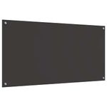 Casa si Gradina - Sanitare - Chiuveta bucatarie si accesorii - Accesorii chiuvete - Panou antistropi bucatarie 2 pcs Gri inchis 120 x 60 cm - Infinity.ro