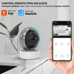 Casa si Gradina - Electrice - Smart Home - Camere de supraveghere - Camera Supraveghere WiFi 355° Rotativa, FullHD 1080P, Detectare Miscare, Audio Bidirectional, Vedere Nocturna - Infinity.ro