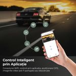 Auto si Moto - Electronice auto - Camere auto si DVR - Camera Auto DVR TECHNOVICI T200 4K Ultra HD WiFi, Dual Lens, Monitorizare Parcare 24H, G-Sensor, WDR, Detectie Miscare - Infinity.ro