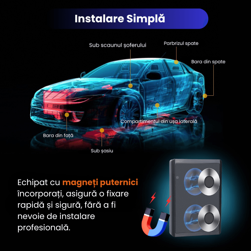 Auto si Moto - Electronice auto - Navigatii GPS - GPS 4G ML300G Mini, Microfon Live, Localizare in Timp Real, Magnet Puternic, Baterie 2500mAh, IP67, Alerta Zona/Viteza - Infinity.ro