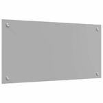 Casa si Gradina - Sanitare - Chiuveta bucatarie si accesorii - Accesorii chiuvete - Panou antistropi bucatarie 2 pcs Gri deschis 80 x 40 cm - Infinity.ro