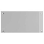 Casa si Gradina - Sanitare - Chiuveta bucatarie si accesorii - Accesorii chiuvete - Panou antistropi bucatarie 2 pcs Gri deschis 80 x 40 cm - Infinity.ro