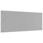 Casa si Gradina - Sanitare - Chiuveta bucatarie si accesorii - Accesorii chiuvete - Panou antistropi bucatarie 2 pcs Gri deschis 100 x 40 cm - Infinity.ro