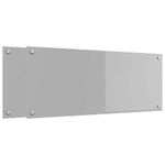 Casa si Gradina - Sanitare - Chiuveta bucatarie si accesorii - Accesorii chiuvete - Panou antistropi bucatarie 2 pcs Gri deschis 100 x 40 cm - Infinity.ro