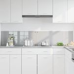 Casa si Gradina - Sanitare - Chiuveta bucatarie si accesorii - Accesorii chiuvete - Panou antistropi bucatarie 2 pcs Gri deschis 100 x 40 cm - Infinity.ro