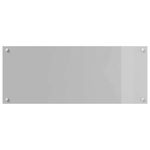 Casa si Gradina - Sanitare - Chiuveta bucatarie si accesorii - Accesorii chiuvete - Panou antistropi bucatarie 2 pcs Gri deschis 100 x 40 cm - Infinity.ro