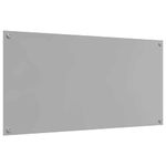 Casa si Gradina - Sanitare - Chiuveta bucatarie si accesorii - Accesorii chiuvete - Panou antistropi bucatarie 2 pcs Gri deschis 120 x 60 cm - Infinity.ro