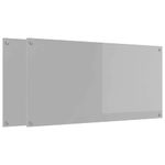 Casa si Gradina - Sanitare - Chiuveta bucatarie si accesorii - Accesorii chiuvete - Panou antistropi bucatarie 2 pcs Gri deschis 120 x 60 cm - Infinity.ro