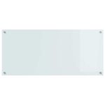 Casa si Gradina - Sanitare - Chiuveta bucatarie si accesorii - Accesorii chiuvete - Panou antistropi bucatarie 2 pcs Alb 110 x 50 cm sticla securizata - Infinity.ro