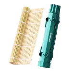 Casa si Gradina - Bucatarie si vesela - Ustensile bucatarie - Seturi ustensile de bucatarie - Set Sushi Rolls 2, EMESZON® Aparat manual de rulat Sushi cu rola bambus pentru pasionatii de bucataria Asiatica, verde - Infinity.ro