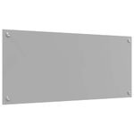 Casa si Gradina - Sanitare - Chiuveta bucatarie si accesorii - Accesorii chiuvete - Panou antistropi bucatarie 2 pcs Gri deschis 90 x 40 cm - Infinity.ro