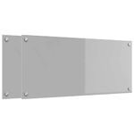 Casa si Gradina - Sanitare - Chiuveta bucatarie si accesorii - Accesorii chiuvete - Panou antistropi bucatarie 2 pcs Gri deschis 90 x 40 cm - Infinity.ro