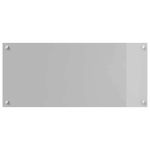 Casa si Gradina - Sanitare - Chiuveta bucatarie si accesorii - Accesorii chiuvete - Panou antistropi bucatarie 2 pcs Gri deschis 90 x 40 cm - Infinity.ro