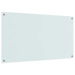 Casa si Gradina - Sanitare - Chiuveta bucatarie si accesorii - Accesorii chiuvete - Panou antistropi bucatarie 2 pcs Alb 110 x 60 cm sticla securizata - Infinity.ro