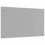 Casa si Gradina - Sanitare - Chiuveta bucatarie si accesorii - Accesorii chiuvete - Panou antistropi bucatarie 2 pcs Gri deschis 70 x 40 cm - Infinity.ro