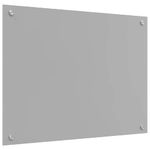 Casa si Gradina - Sanitare - Chiuveta bucatarie si accesorii - Accesorii chiuvete - Panou antistropi bucatarie 2 pcs Gri deschis 80 x 60 cm - Infinity.ro