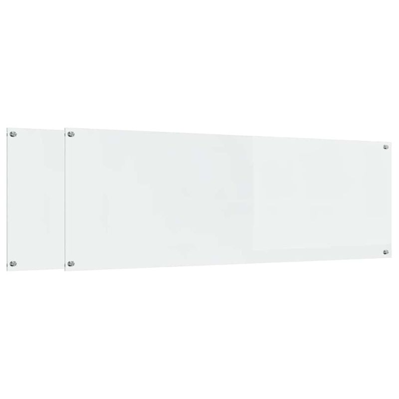 Casa si Gradina - Sanitare - Chiuveta bucatarie si accesorii - Accesorii chiuvete - Panou antistropi bucatarie 2 pcs Transparent 120 x 40 cm - Infinity.ro