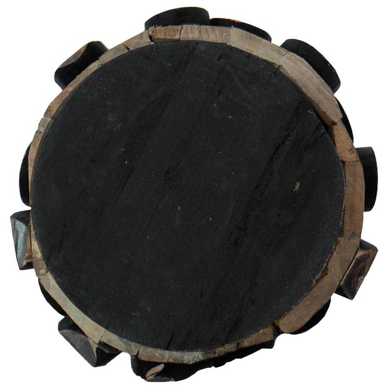 Casa si Gradina - Decoratiuni - Decoratiuni de sezon - Brad de Craciun cu suport Maro 60 cm Lemn masiv de tec - Infinity.ro