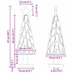 Casa si Gradina - Decoratiuni - Decoratiuni de sezon - Brad de Craciun cu suport Maro 60 cm Lemn masiv de tec - Infinity.ro