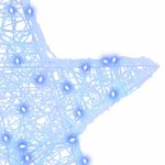 Casa si Gradina - Decoratiuni - Decoratiuni de sezon - Stea 3D cu 50 LED albastru 55 x 53.5 x 10 cm Acril - Infinity.ro