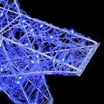 Casa si Gradina - Decoratiuni - Decoratiuni de sezon - Stea 3D cu 50 LED albastru 55 x 53.5 x 10 cm Acril - Infinity.ro