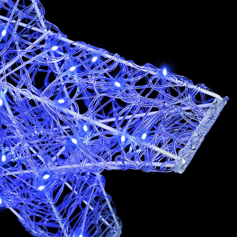Casa si Gradina - Decoratiuni - Decoratiuni de sezon - Stea 3D cu 50 LED albastru 55 x 53.5 x 10 cm Acril - Infinity.ro