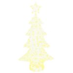Casa si Gradina - Decoratiuni - Decoratiuni de sezon - Brad de Craciun cu 160 LED Alb cald 150 cm Acril - Infinity.ro