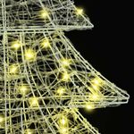 Casa si Gradina - Decoratiuni - Decoratiuni de sezon - Brad de Craciun cu 160 LED Alb cald 150 cm Acril - Infinity.ro