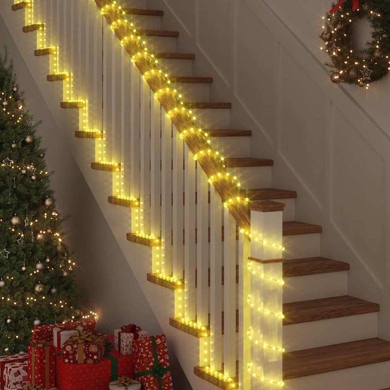 Casa si Gradina - Decoratiuni - Decoratiuni de sezon - Cablu luminos cu 120 LED Alb cald 5 m PVC - Infinity.ro