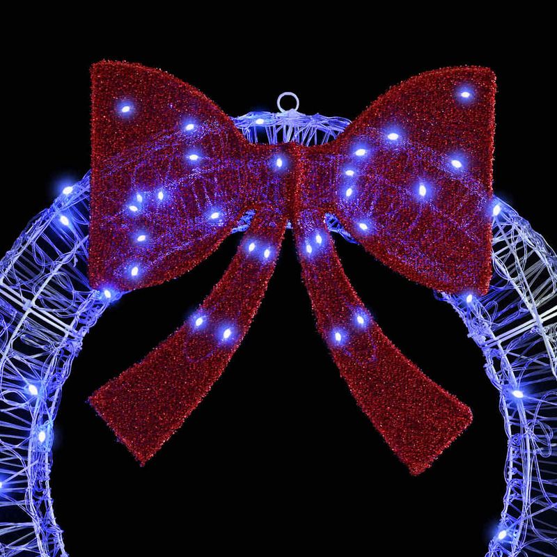 Casa si Gradina - Decoratiuni - Decoratiuni de sezon - Coroana cu lumini cu banda LED albastru 120 cm Acril - Infinity.ro