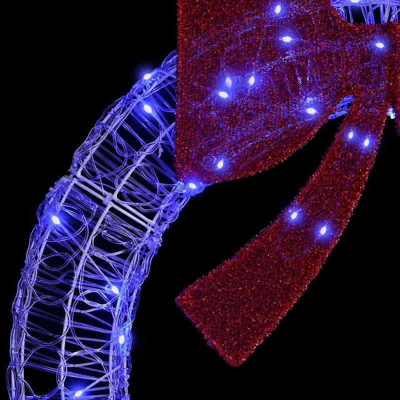 Casa si Gradina - Decoratiuni - Decoratiuni de sezon - Coroana cu lumini cu banda LED albastru 120 cm Acril - Infinity.ro