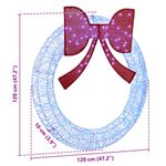 Casa si Gradina - Decoratiuni - Decoratiuni de sezon - Coroana cu lumini cu banda LED albastru 120 cm Acril - Infinity.ro