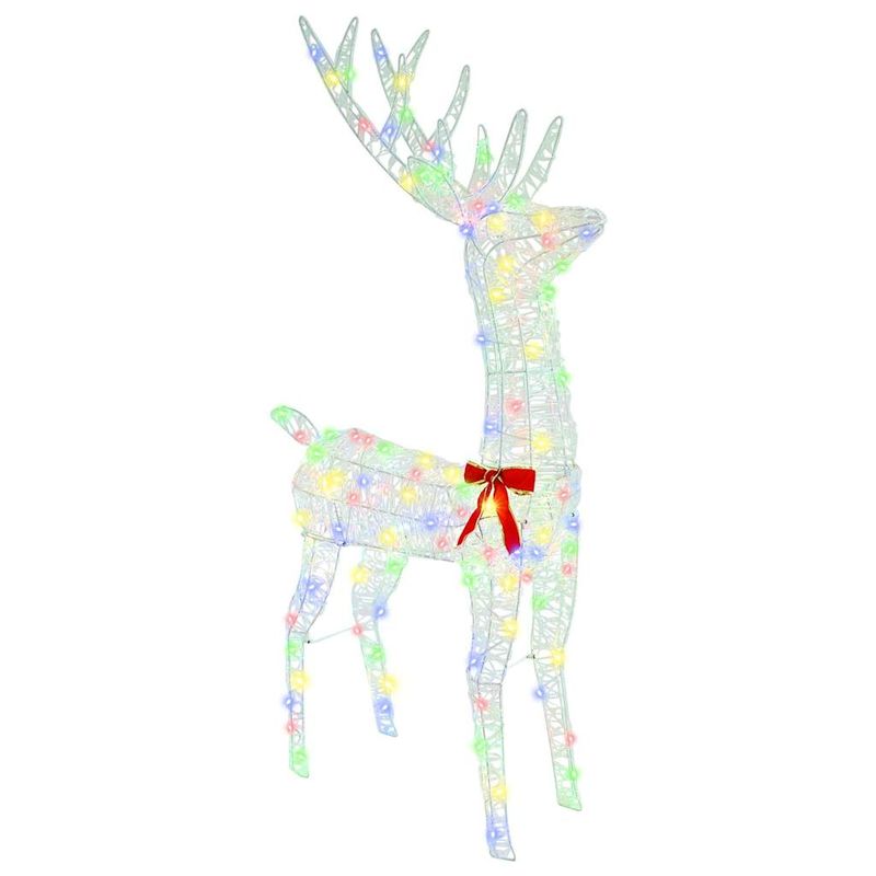 Casa si Gradina - Decoratiuni - Decoratiuni de sezon - Sanie cu ren colorat 70 x 26 x 128.5 cm Acril - Infinity.ro