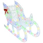 Casa si Gradina - Decoratiuni - Decoratiuni de sezon - Sanie cu ren colorat 70 x 26 x 128.5 cm Acril - Infinity.ro