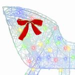 Casa si Gradina - Decoratiuni - Decoratiuni de sezon - Sanie cu ren colorat 70 x 26 x 128.5 cm Acril - Infinity.ro