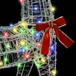 Casa si Gradina - Decoratiuni - Decoratiuni de sezon - Sanie cu ren colorat 70 x 26 x 128.5 cm Acril - Infinity.ro