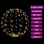 Casa si Gradina - Decoratiuni - Decoratiuni de sezon - Decoratiune glob cu 120 LED Alb cald 40 cm Metal - Infinity.ro